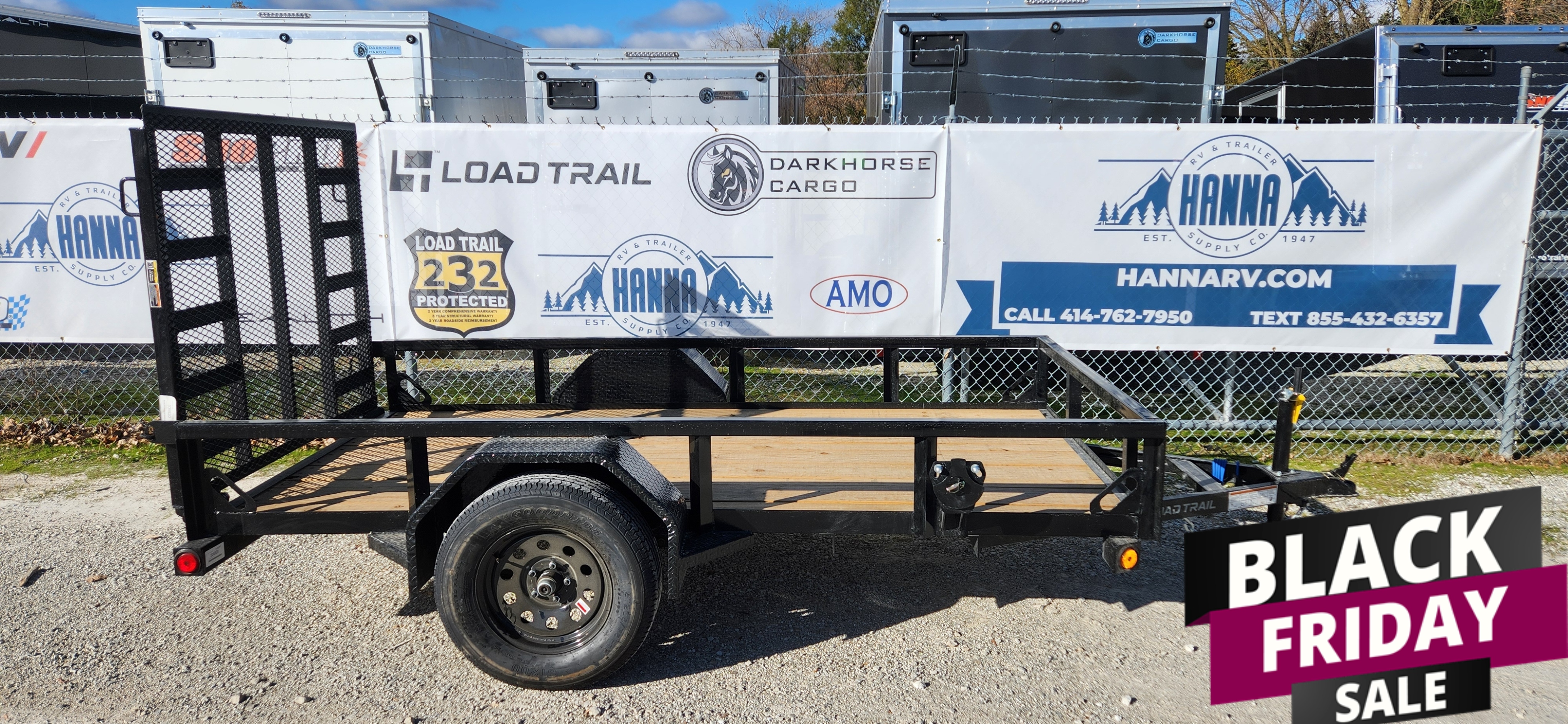 Load Trail 5 X10 Single Axle Steel Angle Frame Utility Trailer with Ramp Gate